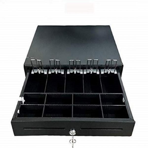POSTECH SE 550 Cash 8 Coins All 13 Steel Compartments (6.5Kg) Black Cash Drawer(Automated) for POS
